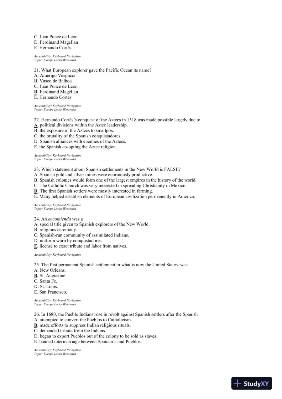 Test Bank For The Unfinished Nation: A Concise History Of The American People, 8th Edition, page 5