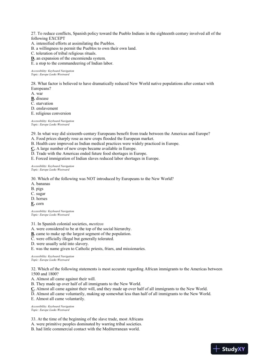 Test Bank For The Unfinished Nation: A Concise History Of The American People, 8th Edition, page 6