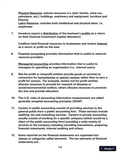 Survey of Accounting 4th Edition Solution Manual - Page 3 preview image