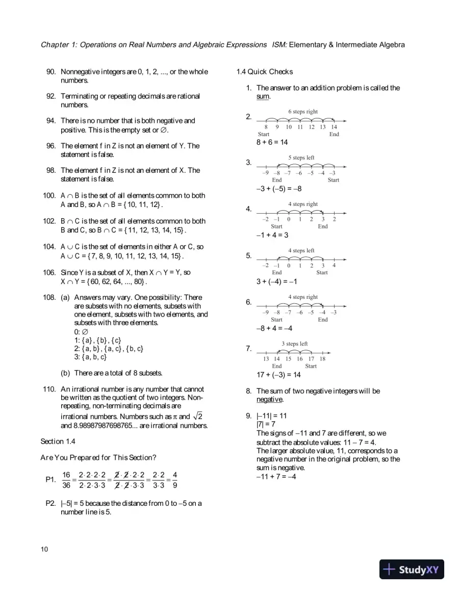 Solution Manual for Elementary and Intermediate Algebra, 4th Edition, page 13