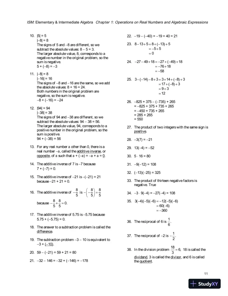 Solution Manual for Elementary and Intermediate Algebra, 4th Edition, page 14