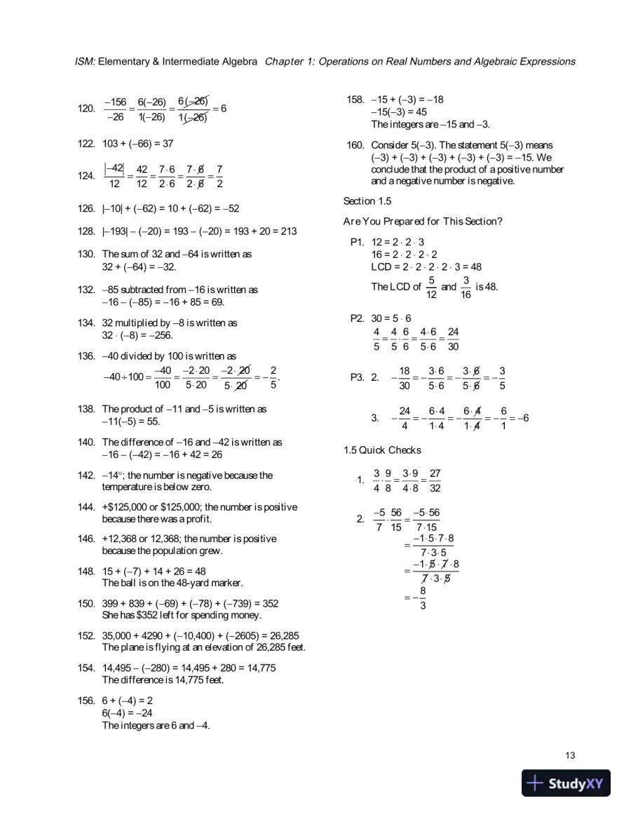 Solution Manual for Elementary and Intermediate Algebra, 4th Edition, page 16