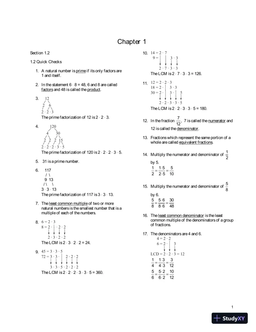 Solution Manual for Elementary and Intermediate Algebra, 4th Edition, page 4