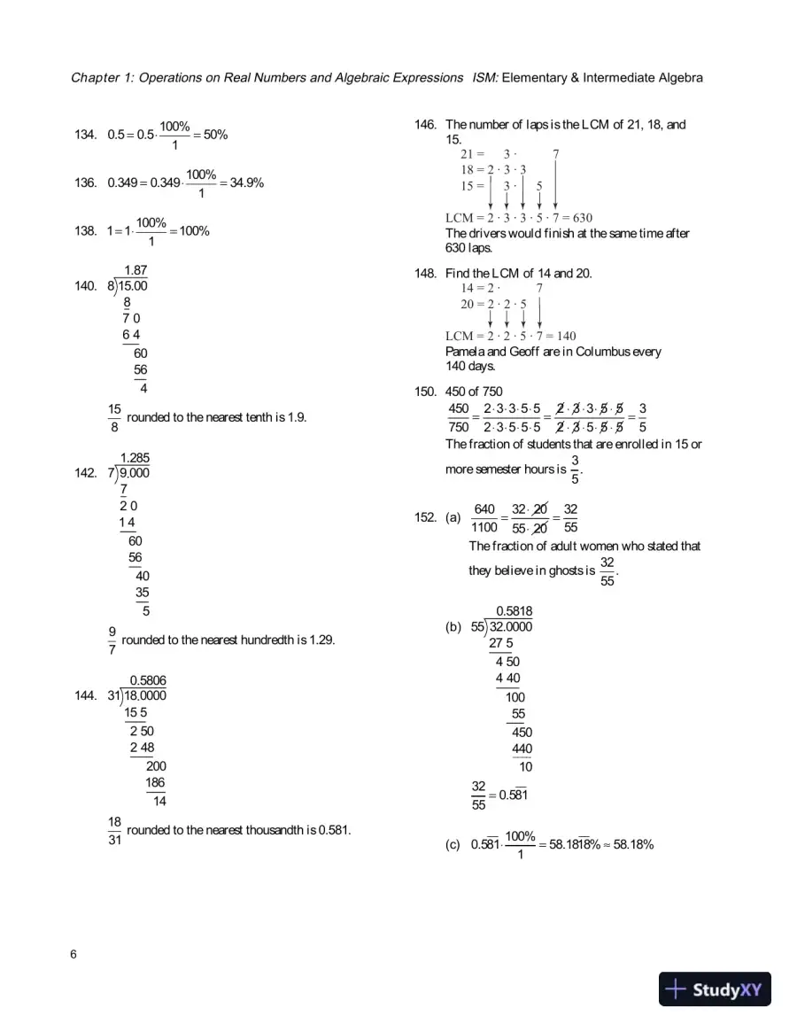 Solution Manual for Elementary and Intermediate Algebra, 4th Edition, page 9