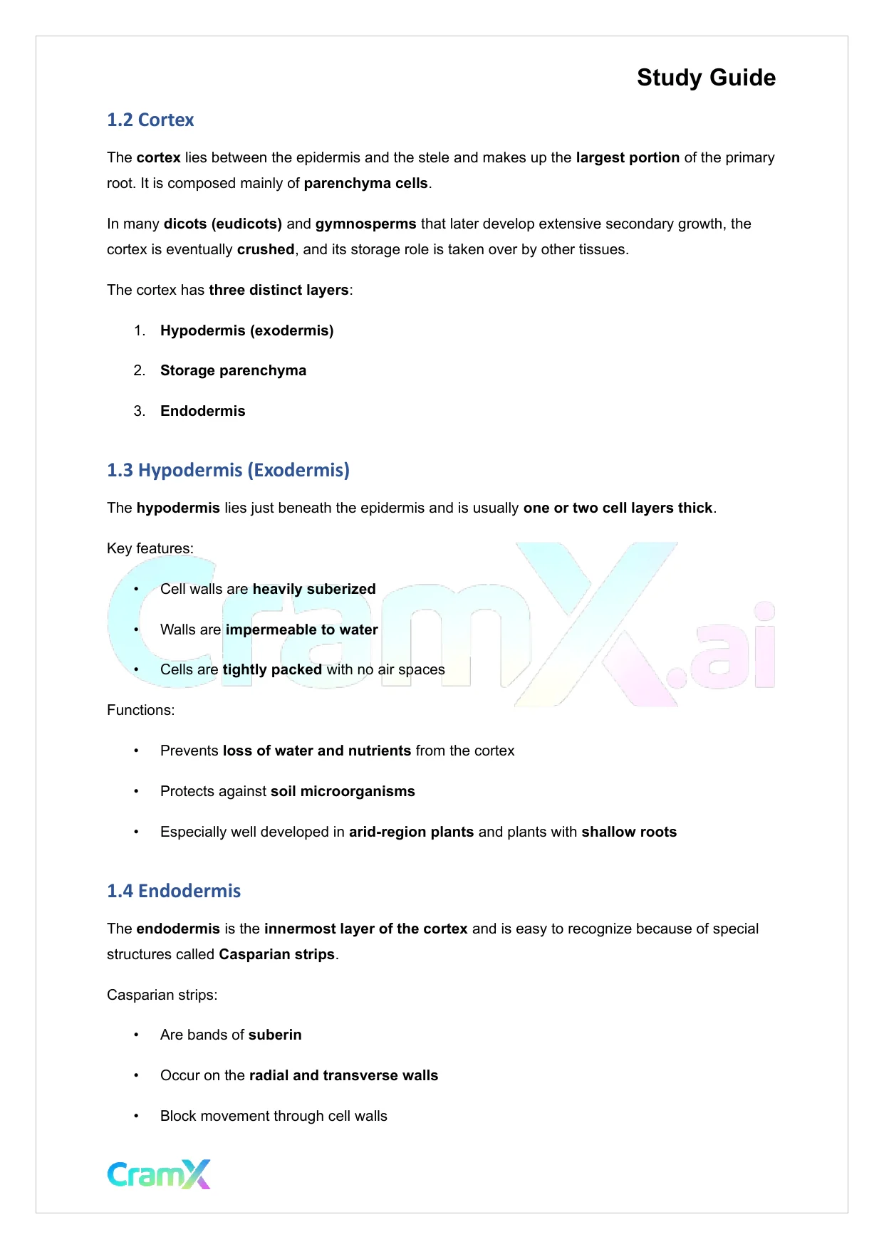 Plant Biology - Roots - Page 2 preview image