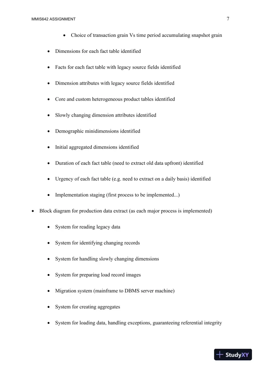 MMIS642 Assignment: Data Warehouse and Sales Analysis Strategies for Enterprise Decision-Making, page 8