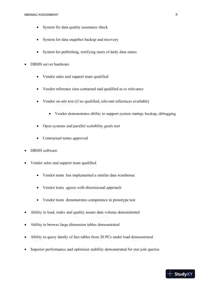 MMIS642 Assignment: Data Warehouse and Sales Analysis Strategies for Enterprise Decision-Making - Page 9 preview image