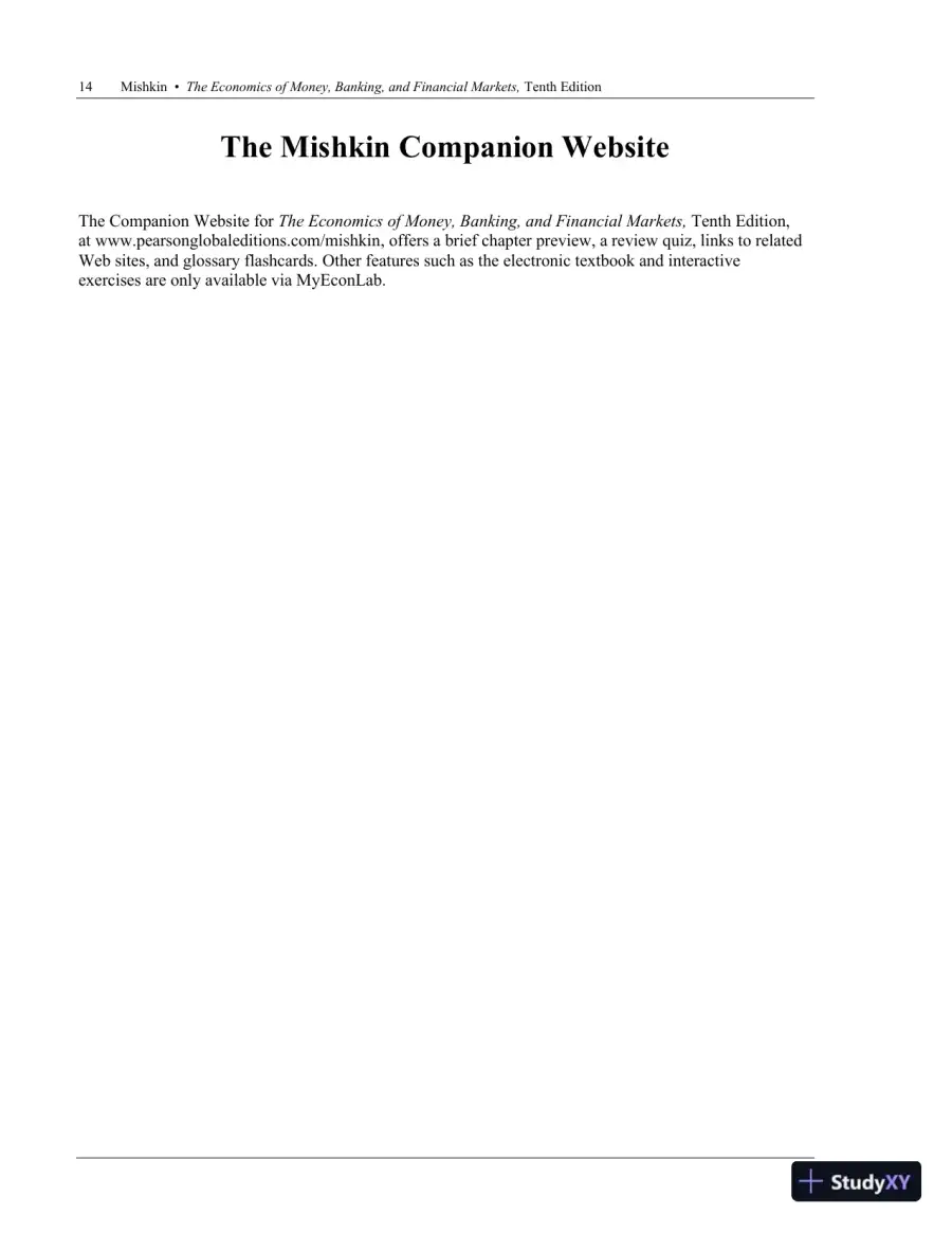 Solution Manual for Economics of Money, Banking and Financial Markets Global Edition, 10th Edition, page 20