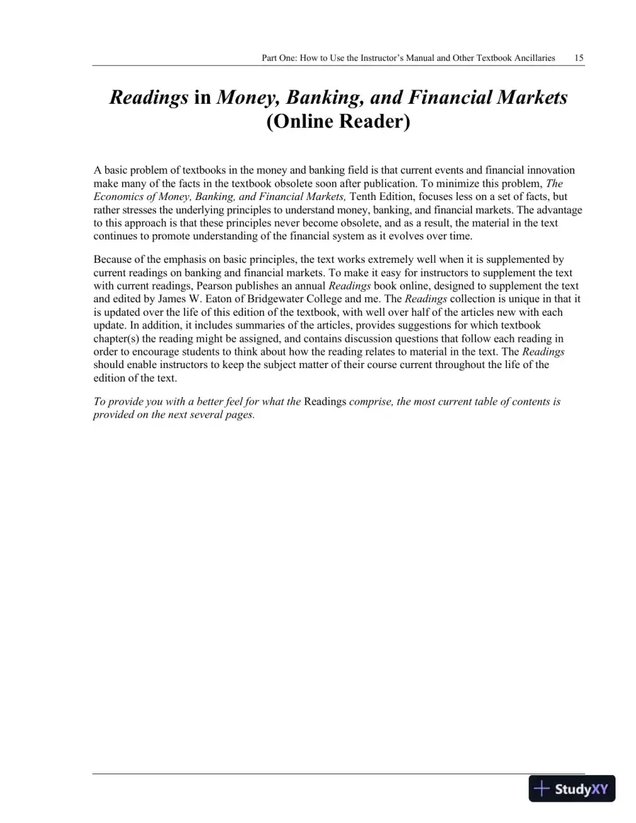 Solution Manual for Economics of Money, Banking and Financial Markets Global Edition, 10th Edition, page 21