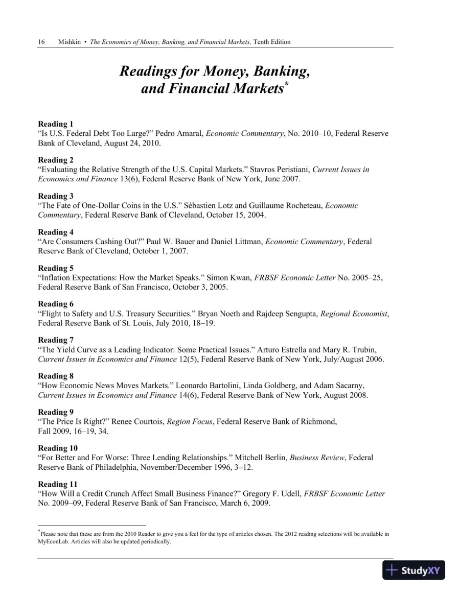 Solution Manual for Economics of Money, Banking and Financial Markets Global Edition, 10th Edition, page 22