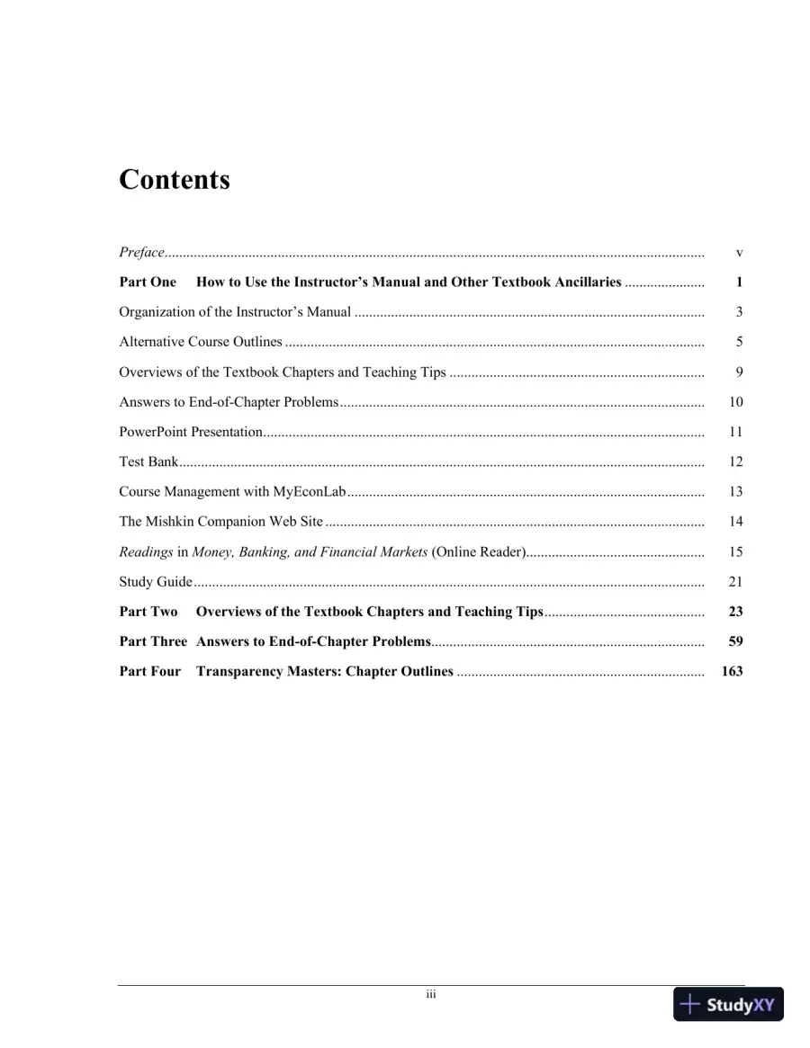 Solution Manual for Economics of Money, Banking and Financial Markets Global Edition, 10th Edition, page 3