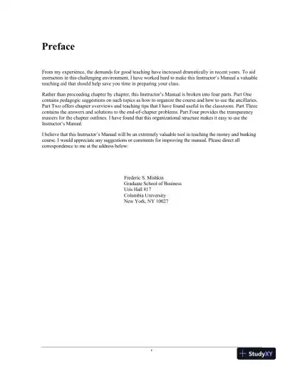 Solution Manual for Economics of Money, Banking and Financial Markets Global Edition, 10th Edition - Page 4 preview image