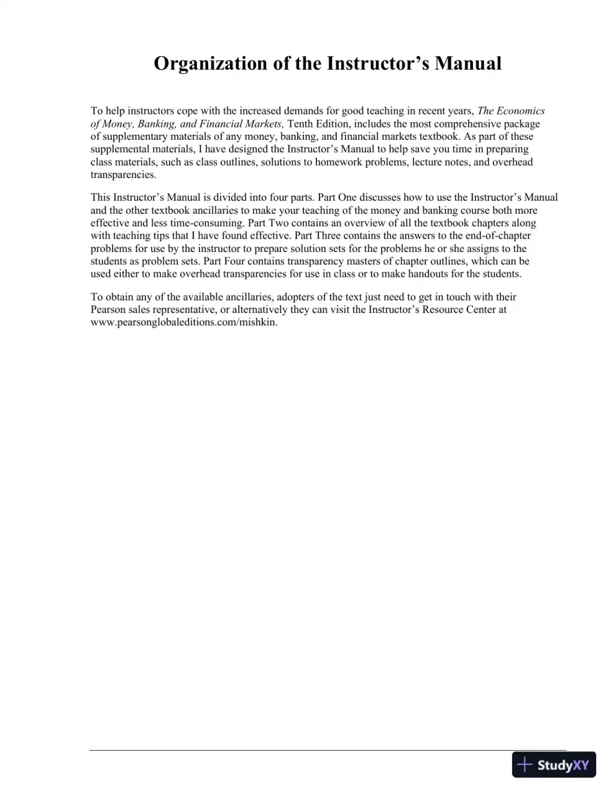 Solution Manual for Economics of Money, Banking and Financial Markets Global Edition, 10th Edition, page 7