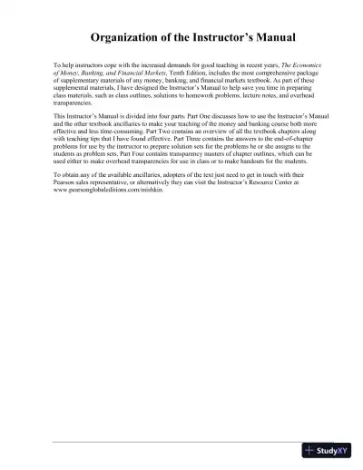 Solution Manual for Economics of Money, Banking and Financial Markets Global Edition, 10th Edition - Page 7 preview image