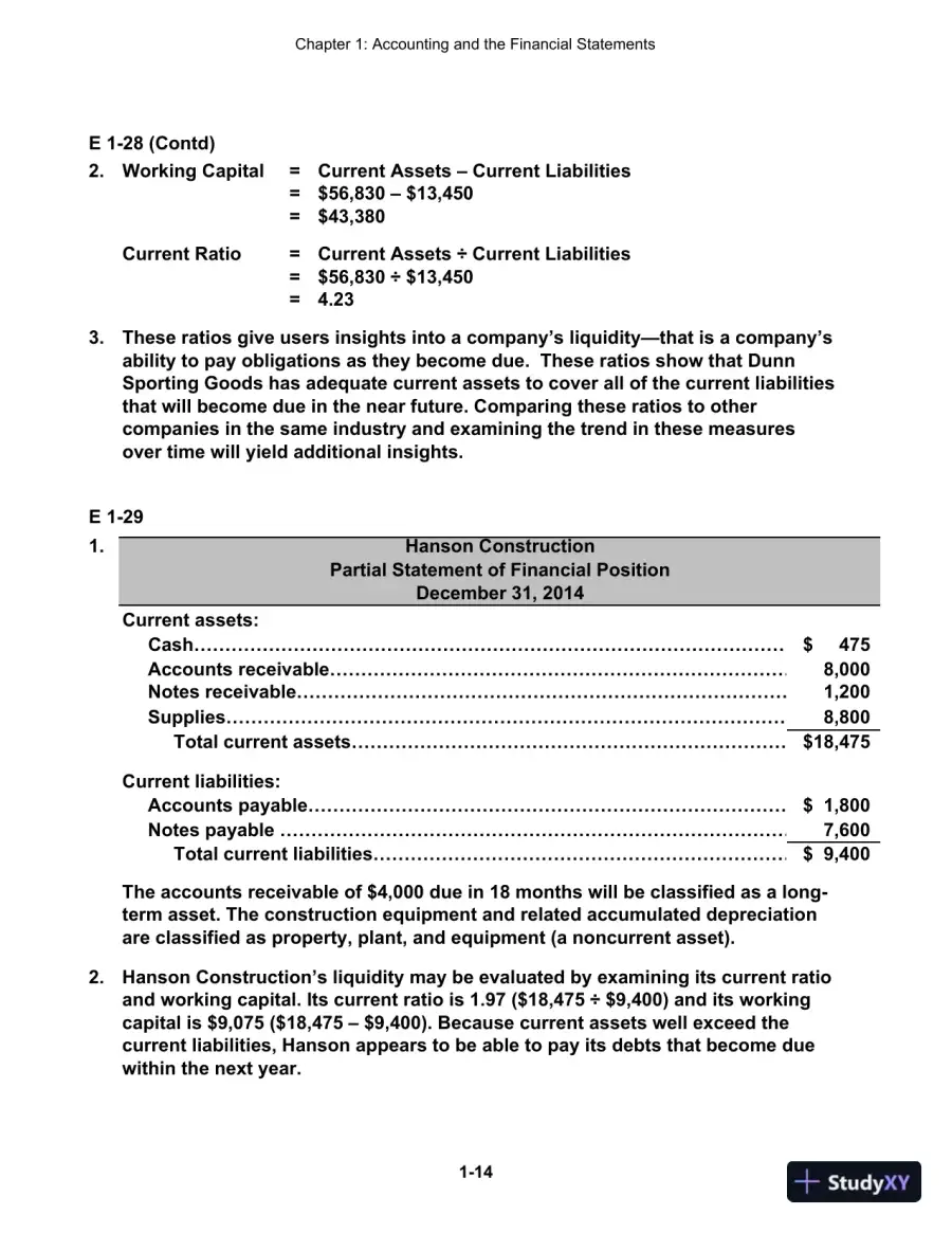 Cornerstones Of Financial Accounting, First Canadian Edition Solution Manual, page 15
