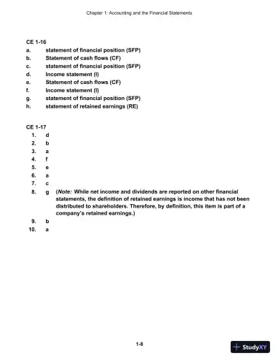 Cornerstones Of Financial Accounting, First Canadian Edition Solution Manual - Page 9 preview image