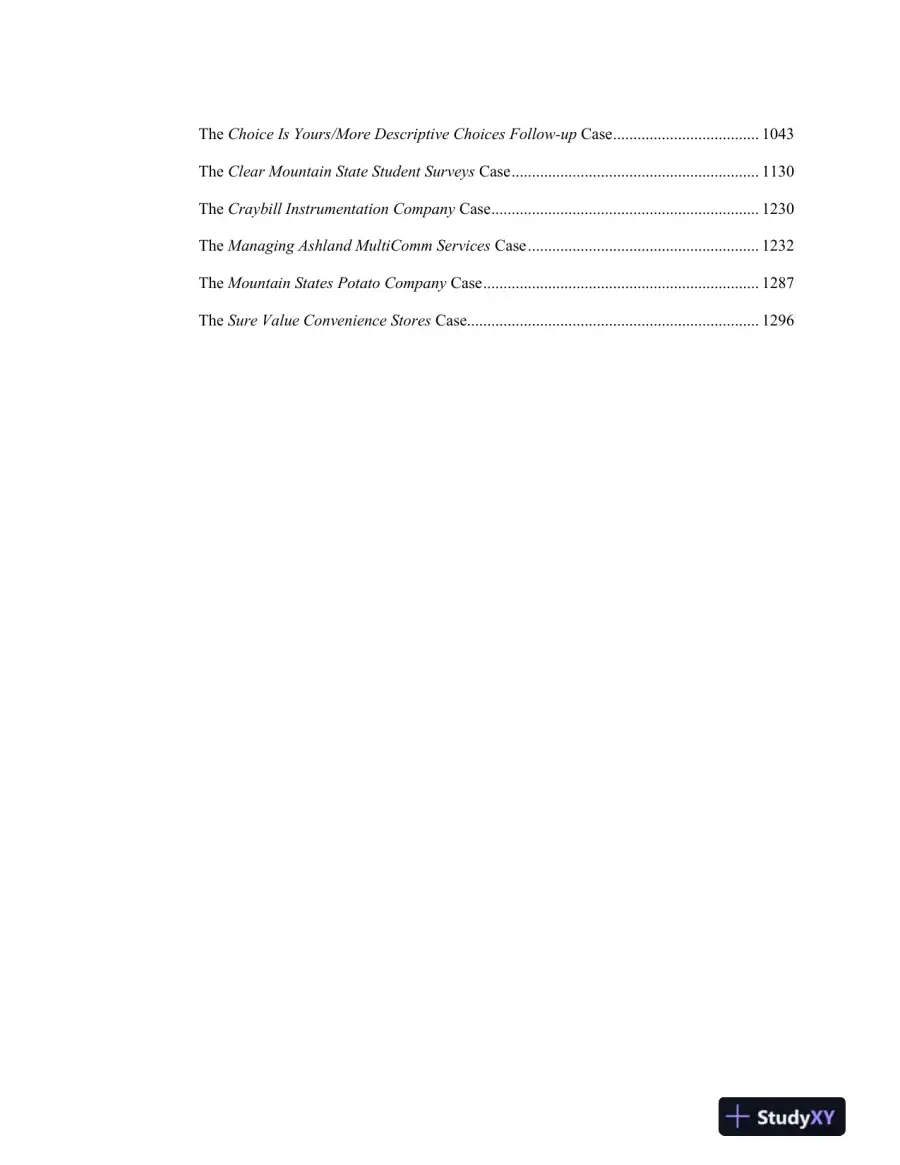 Statistics For Managers Using Microsoft Excel, Global 8th Edition Solution Manual, page 3