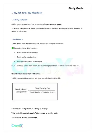 Accounting Principles II – Activity-Based Costing - Page 2 preview image