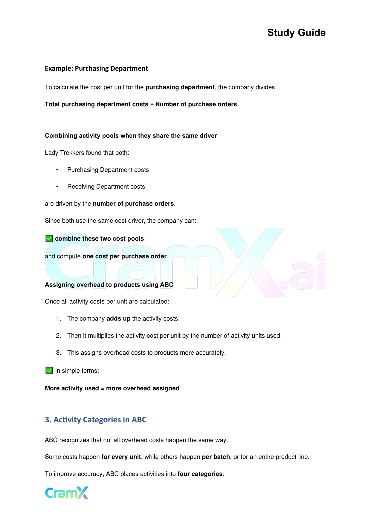 Accounting Principles II – Activity-Based Costing - Page 4 preview image