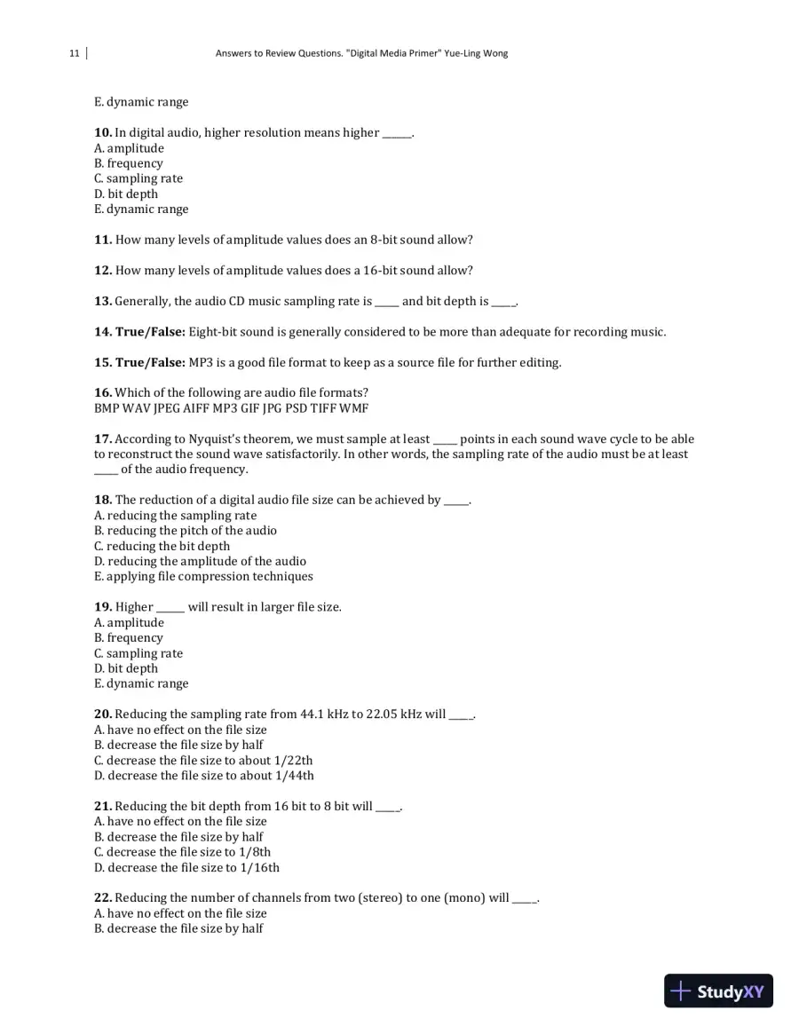 Solution Manual for Digital Media Primer, 3rd Edition, page 12