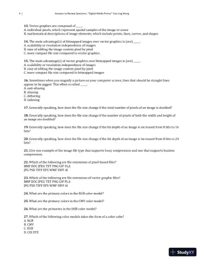 Solution Manual for Digital Media Primer, 3rd Edition - Page 5 preview image