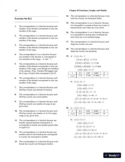Solution Manual for Calculus and Its Applications, 11th Edition - Page 16 preview image