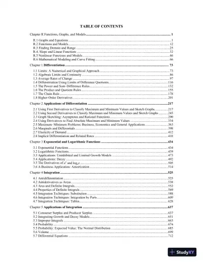 Solution Manual for Calculus and Its Applications, 11th Edition - Page 3 preview image