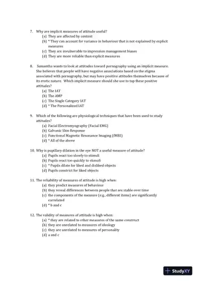 The Psychology of Attitudes and Attitude Change Second Edition Test Bank - Page 3 preview image
