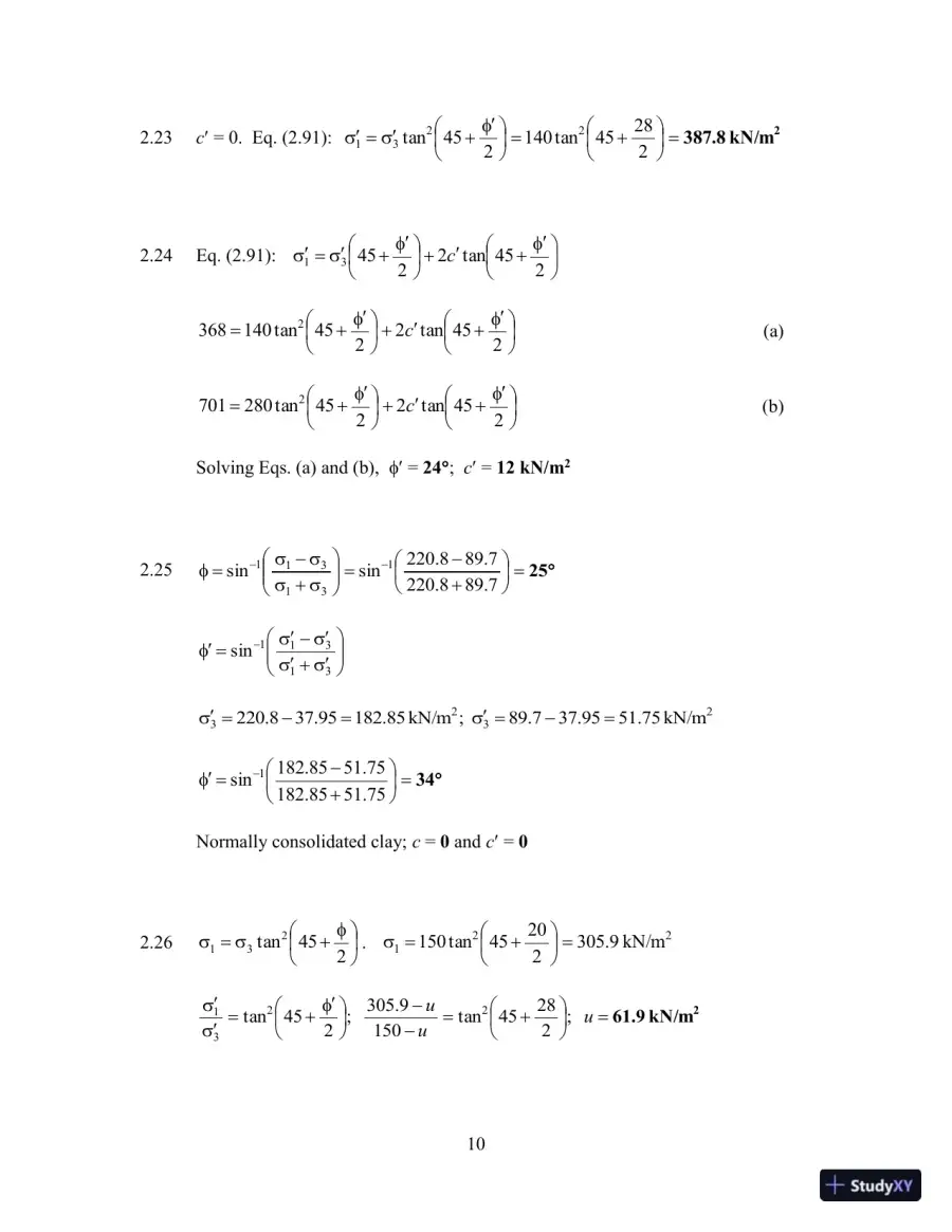 Principles Of Foundation Engineering, 8th Edition Test Bank, page 14