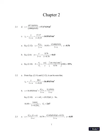 Principles Of Foundation Engineering, 8th Edition Test Bank - Page 5 preview image