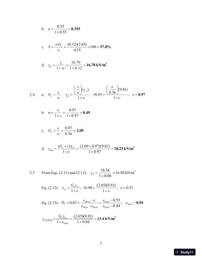 Principles Of Foundation Engineering, 8th Edition Test Bank - Page 6 preview image