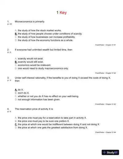 Microeconomics and Behaviour 5th Edition Test Bank - Page 12 preview image