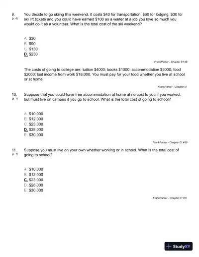 Microeconomics and Behaviour 5th Edition Test Bank - Page 14 preview image