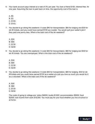 Microeconomics and Behaviour 5th Edition Test Bank - Page 3 preview image
