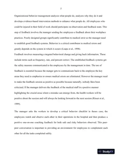 Organizational Behavior Management - Page 3 preview image