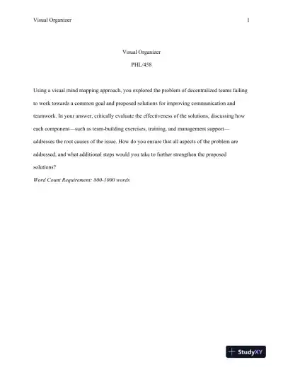 PHL/458 Visual Organizer - Page 1 preview image