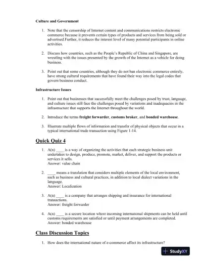 Electronic Commerce, 12th Edition Class Notes - Page 13 preview image