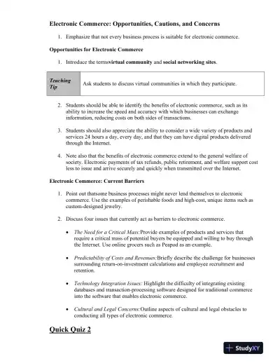 Electronic Commerce, 12th Edition Class Notes - Page 8 preview image