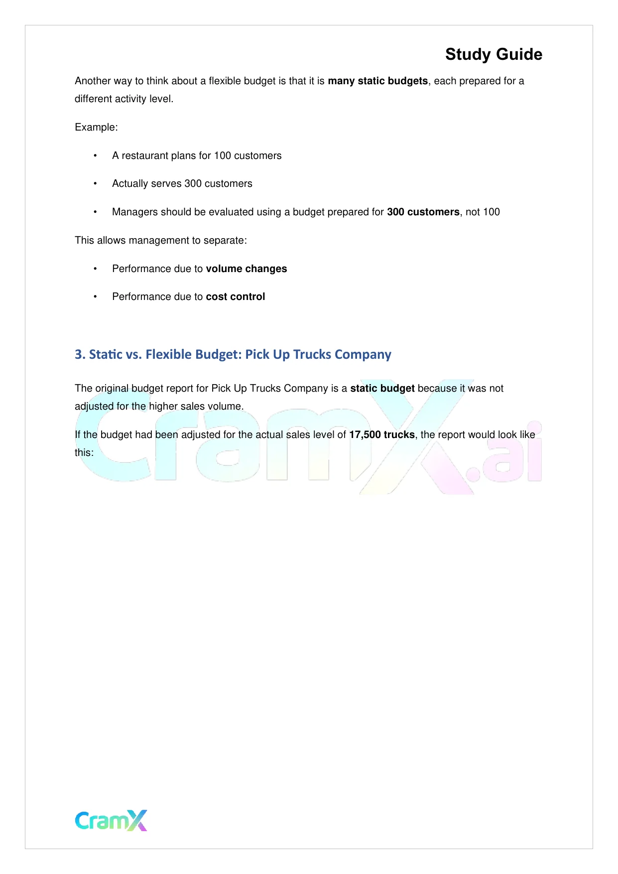 Accounting Principles II – Flexible Budgets and Standard Costs - Page 4 preview image