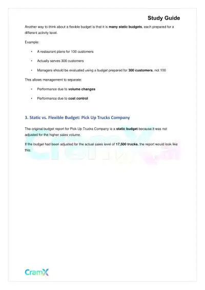 Accounting Principles II – Flexible Budgets and Standard Costs - Page 4 preview image