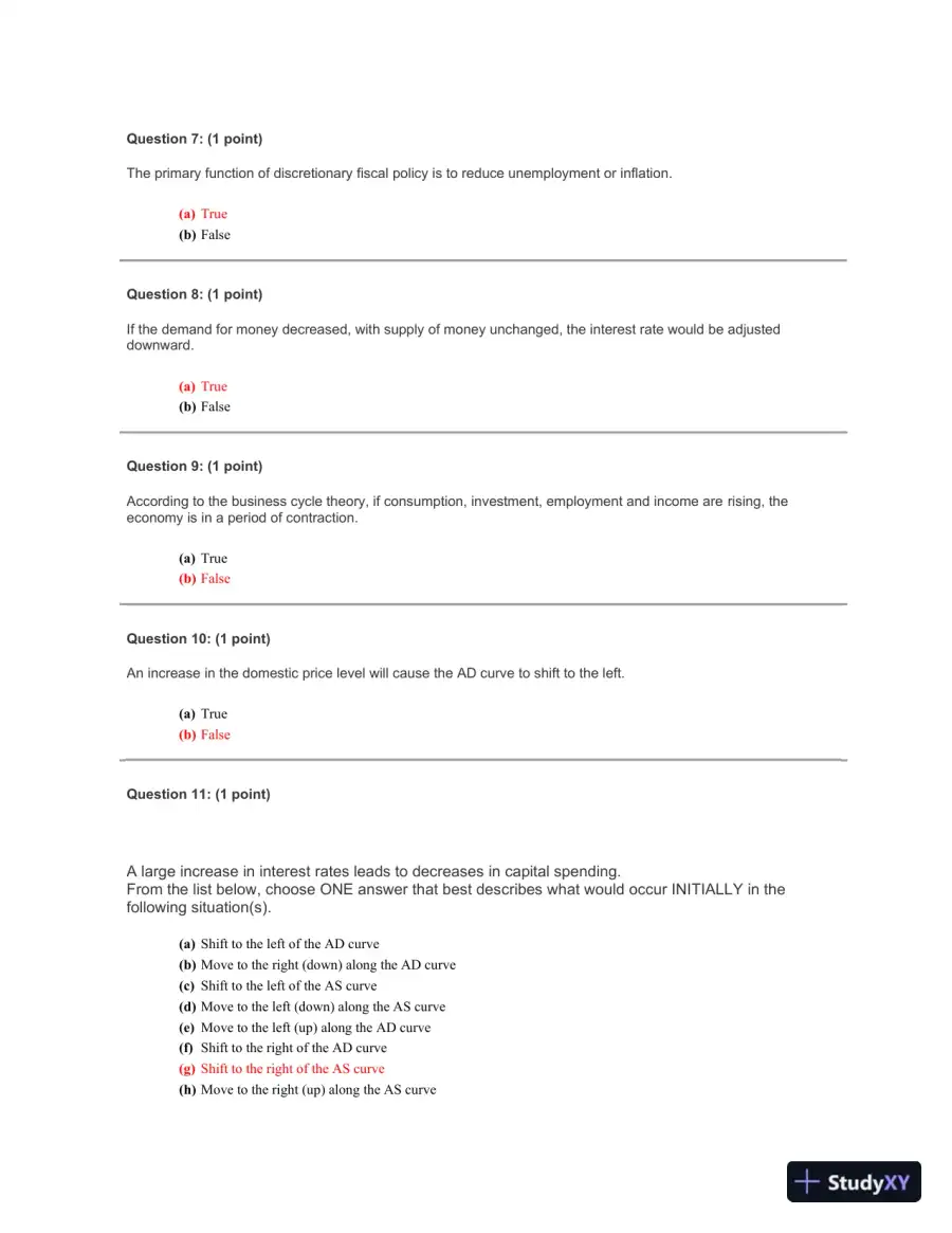 Understanding Economic Concepts And Money Supply Calculations, page 3