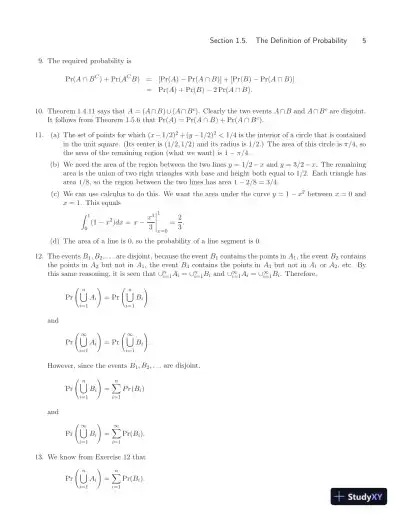 Solution Manual for Probability and Statistics, 4th Edition - Page 12 preview image