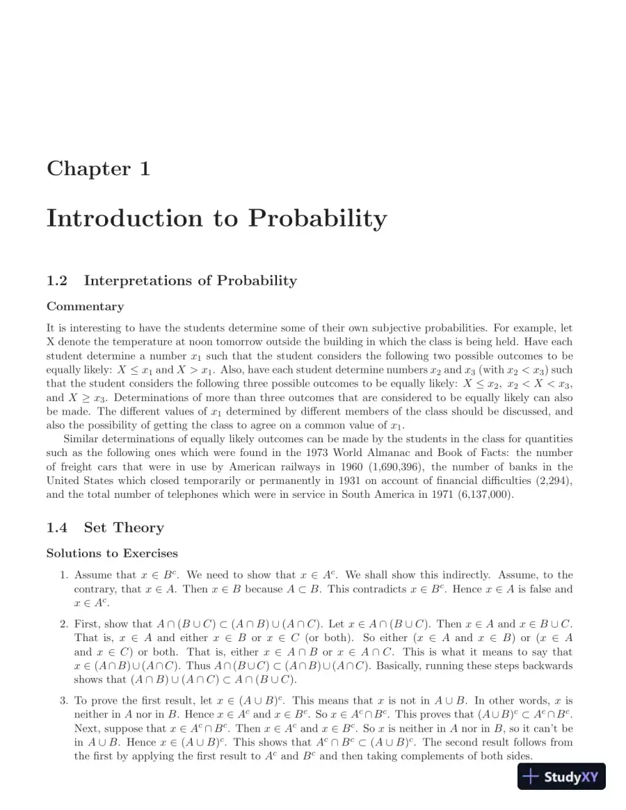 Solution Manual for Probability and Statistics, 4th Edition, page 8