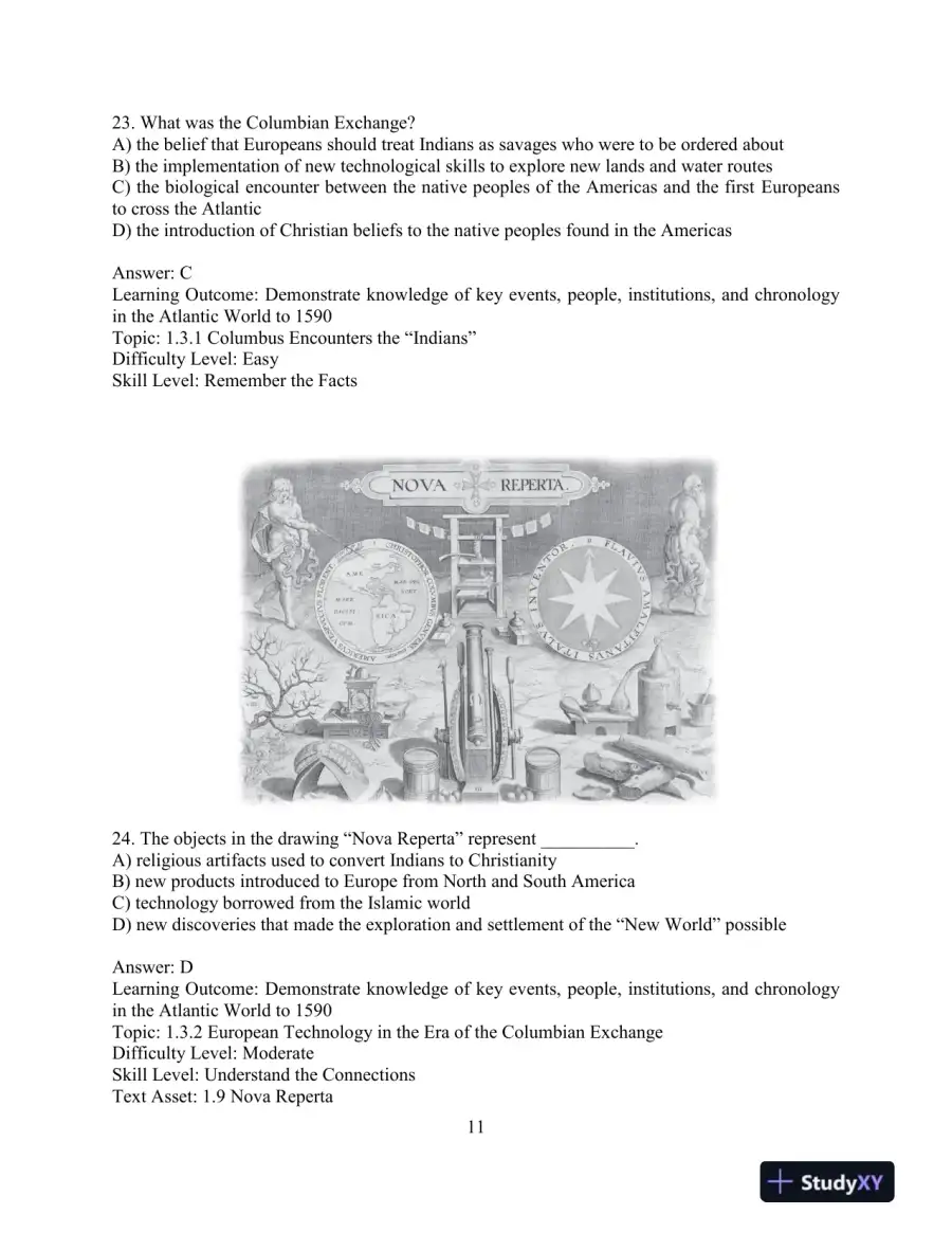 Test Bank for Visions of America: A History of the United States, Volume 1, 3rd Edition, page 14