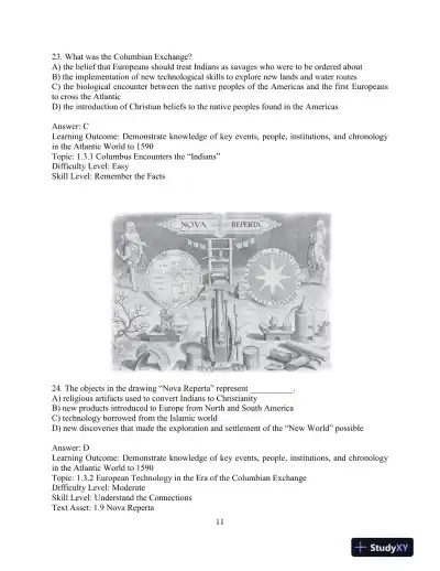 Test Bank for Visions of America: A History of the United States, Volume 1, 3rd Edition - Page 14 preview image