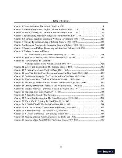 Test Bank for Visions of America: A History of the United States, Volume 1, 3rd Edition - Page 3 preview image