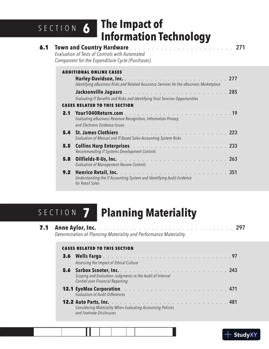 Solution Manual for Auditing Cases: An Interactive Learning Approach, 7th Edition, page 7
