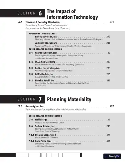 Solution Manual for Auditing Cases: An Interactive Learning Approach, 7th Edition - Page 7 preview image