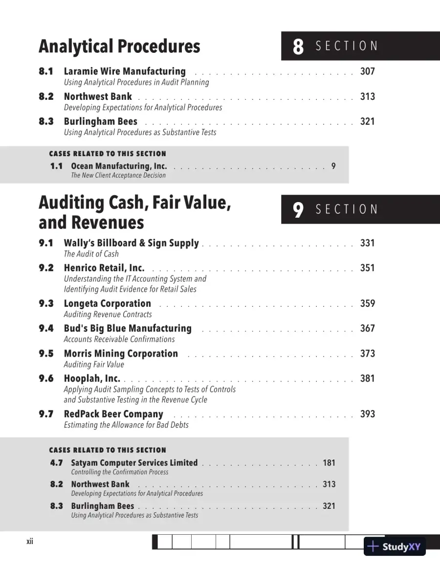 Solution Manual for Auditing Cases: An Interactive Learning Approach, 7th Edition, page 8