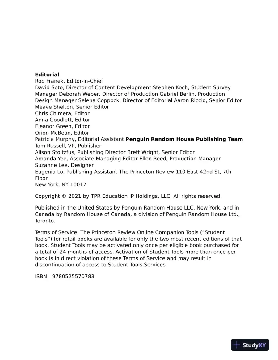 Princeton Review AP U.S. History Prep, 2022: Practice Tests + Complete Content Review (2022), page 4